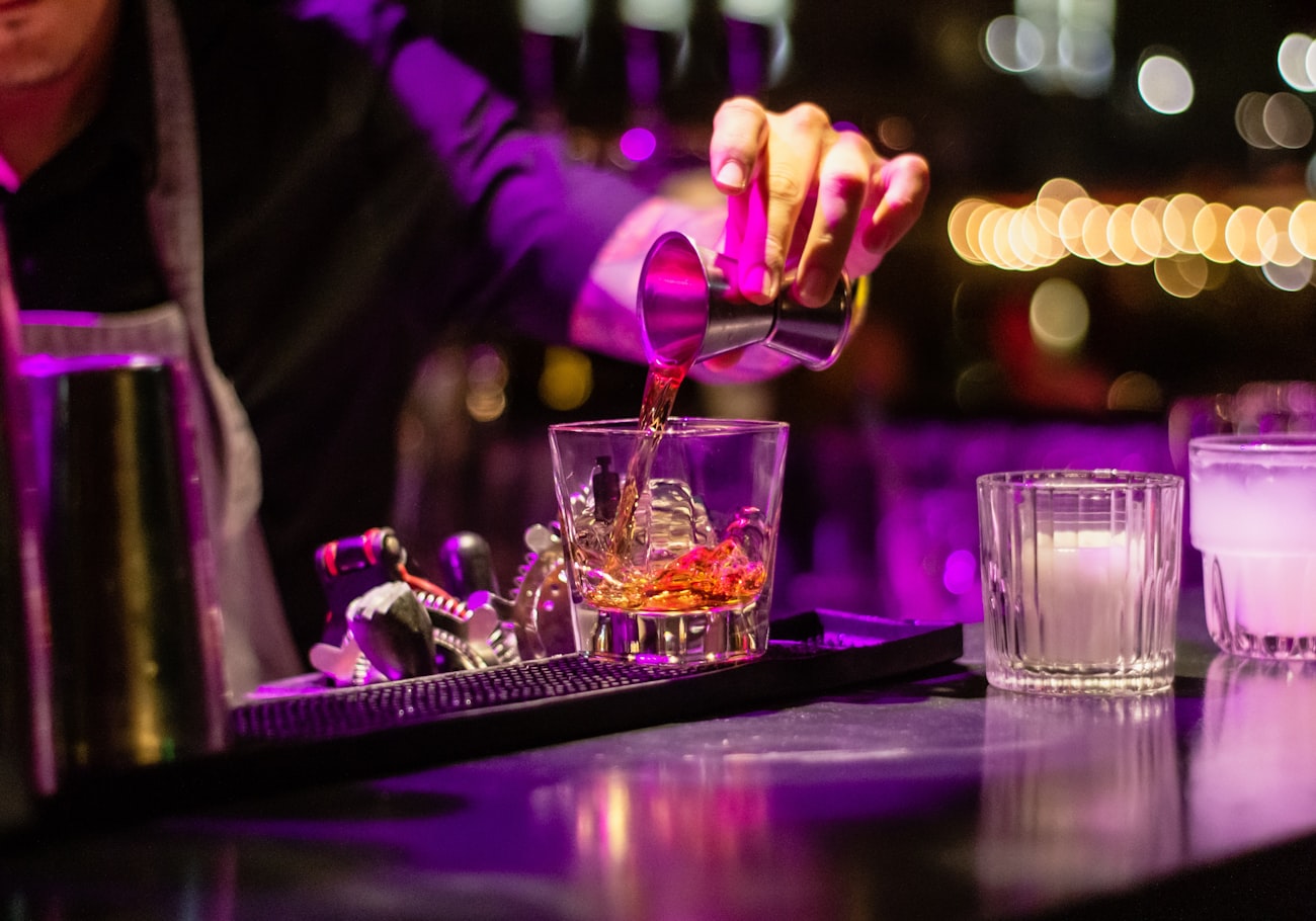 Cocktail at a Miami bar